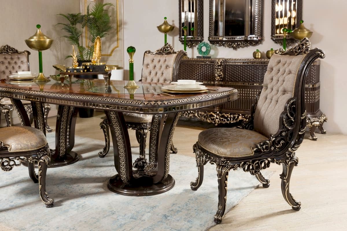 Lucca Klasik Yemek Odası Takımı - Second Image